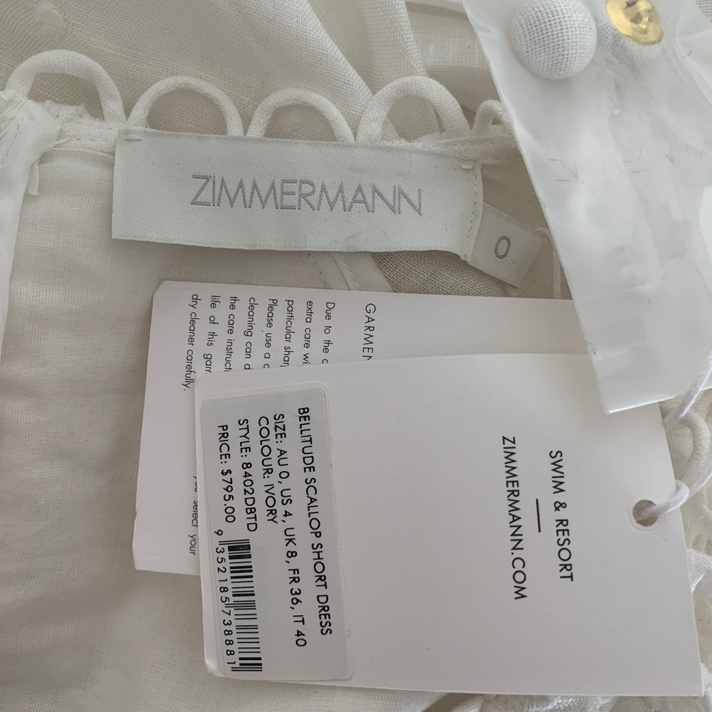 Nwt Zimmermann bellitude scalop dress - Picture 7 of 8